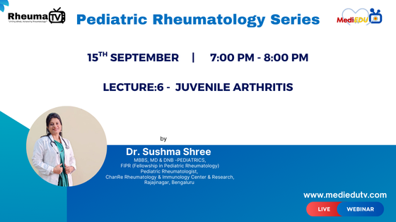 Pediatric Rheumatology Series, Lecture:6 - Juvenile arthritis by Dr ...